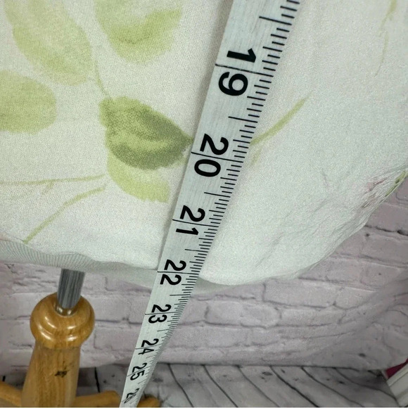 GIUSY floral print lightweight silk top made in italy medium - Picture 4 of 7